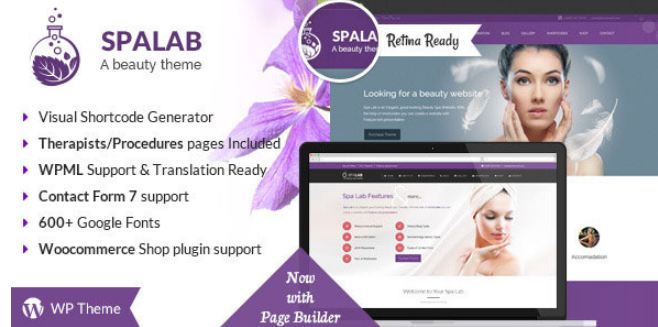 Theme spa Lab - cách phối màu nhẹ nhàng và cuốn hút