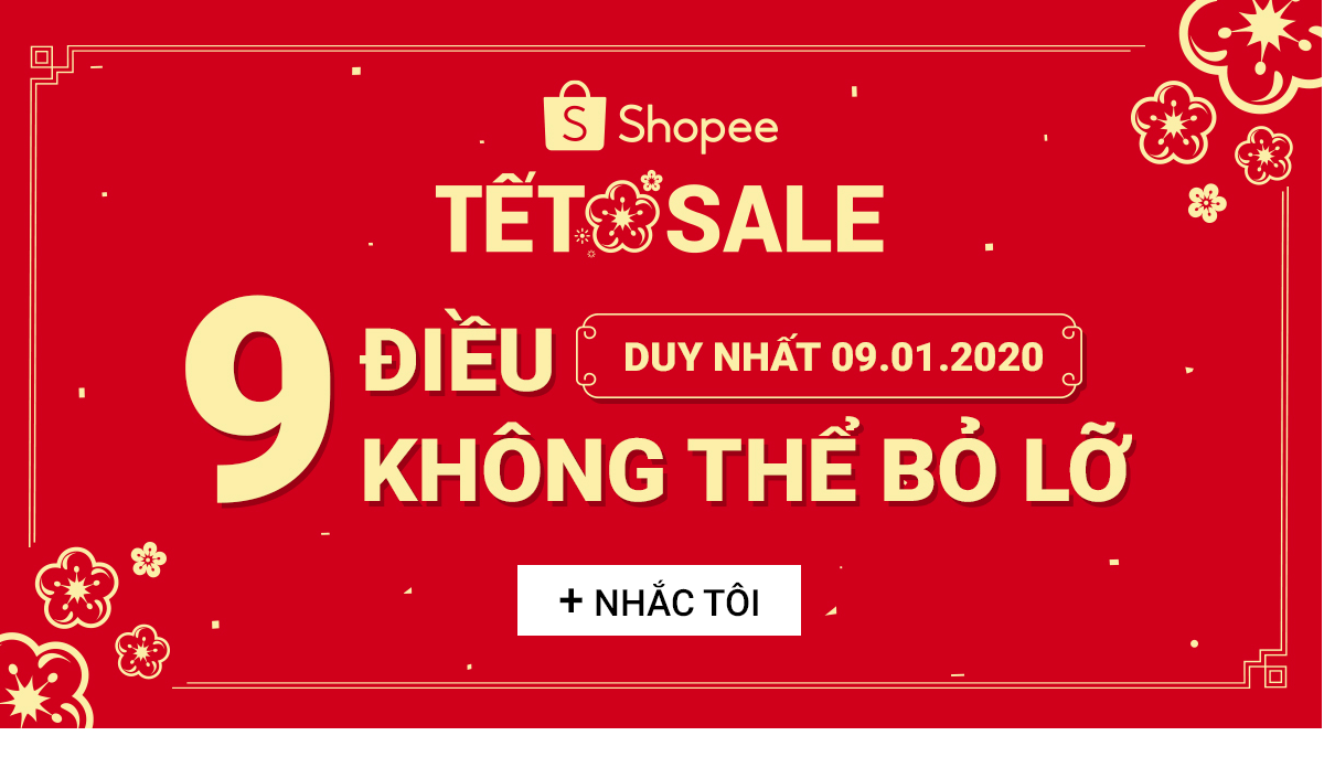 Shopee đẹp lung linh với website bán hàng tết của mình