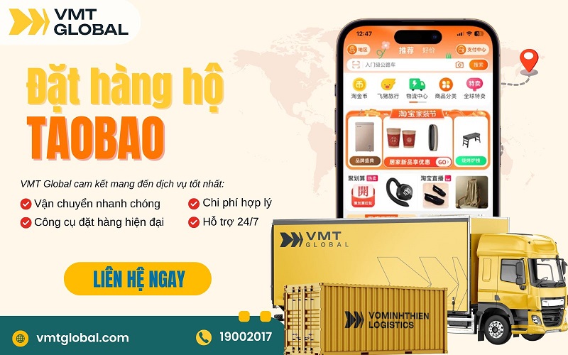 Dịch vụ nhập hộ hàng Taobao tại VMT Global